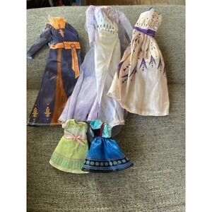Disney Frozen Doll Clothes Lot 5pc Anna Elsa Gowns Outfits Frozen 2 Arendelle